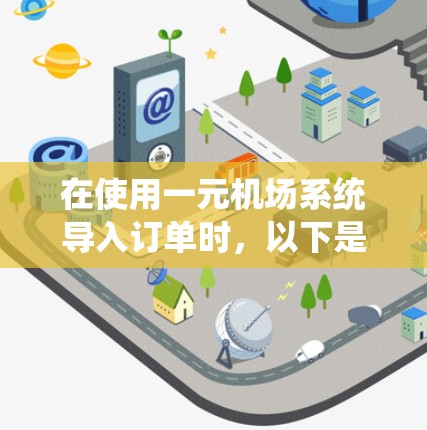 在使用一元机场系统导入订单时，以下是一步步的操作指南