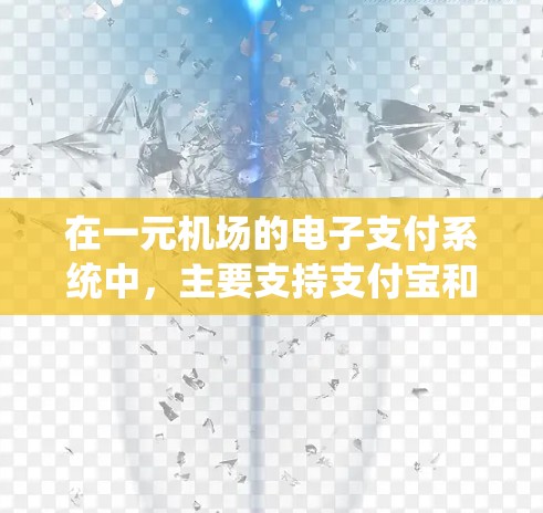 在一元机场的电子支付系统中，主要支持支付宝和微信支付。以下是详细的步骤和信息